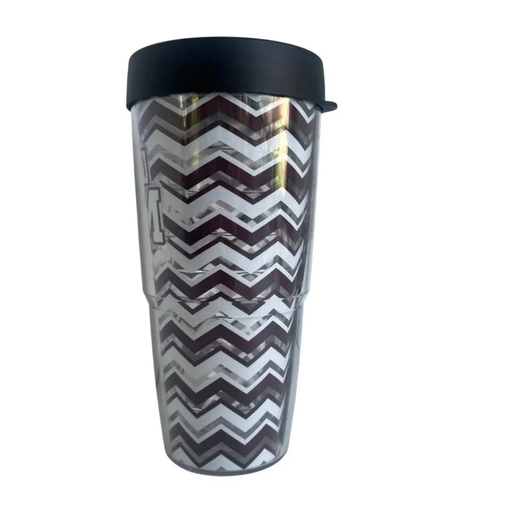 Texas A&M Aggies Chevron Tervis‎ Tumbler 24 Oz With Black Lid Insulated BPA-Free